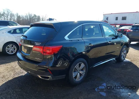 2020 Acura Mdx Standard z USA, uszkodzony, nr VIN 5J8YD4H3XLL034691